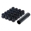 Muteki Lug Nuts - BLACK OPEN (31886B)