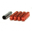 Muteki Lug Nuts - RED OPEN Ended