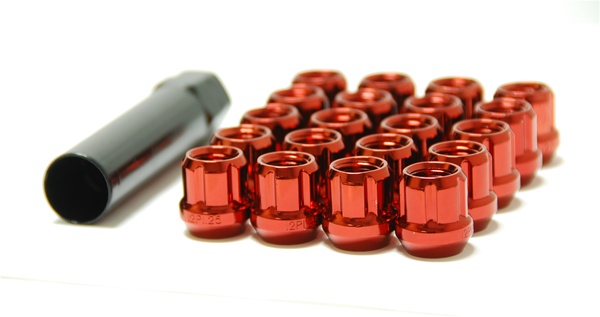 Muteki Lug Nuts - RED OPEN Ended