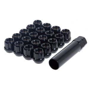 Muteki Lug Nuts - BLACK OPEN (31886B)