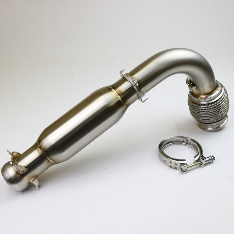 2017+ Can-Am Maverick X3 Turbo Race Bypass Pipe With Bullet Muffler — 2