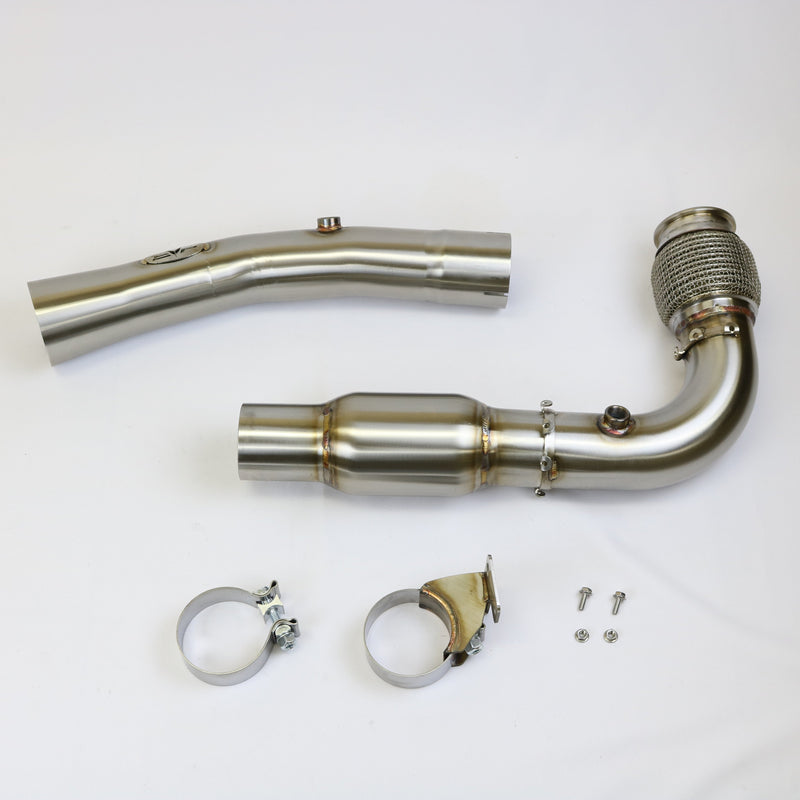 Can Am Maverick X3 3" Bazooka Race Pipe with Bullet Muffler Exhaust — 2