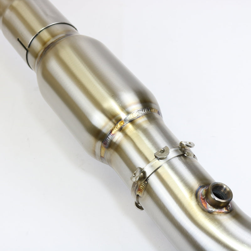 Can Am Maverick X3 3" Bazooka Race Pipe with Bullet Muffler Exhaust — 4