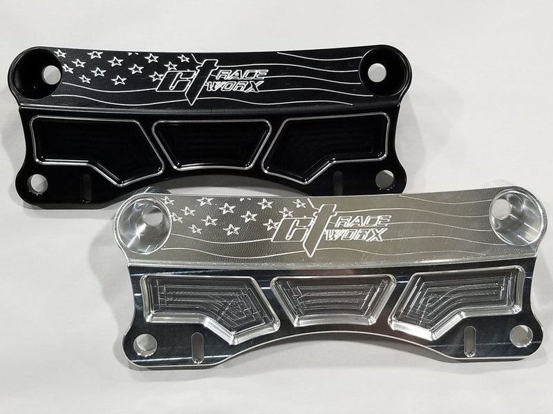 Can-Am Maverick X3 Black Bombproof Front Upper Shock Mount by CT Race Worx — 2