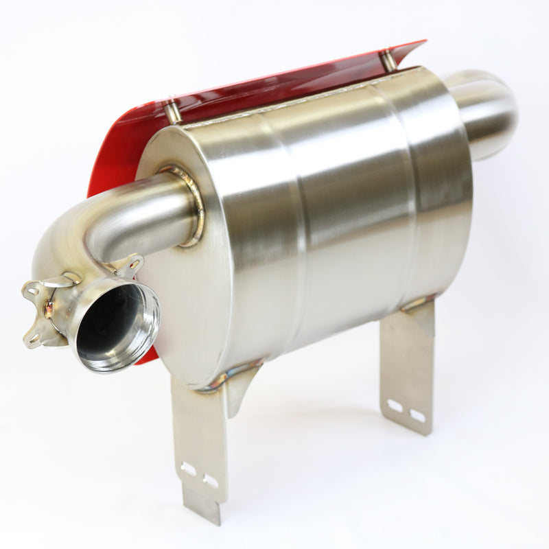 Can-Am Maverick X3 Magnum Side Exit Exhaust With Heat Shield (Delete Rear Valence) — 4