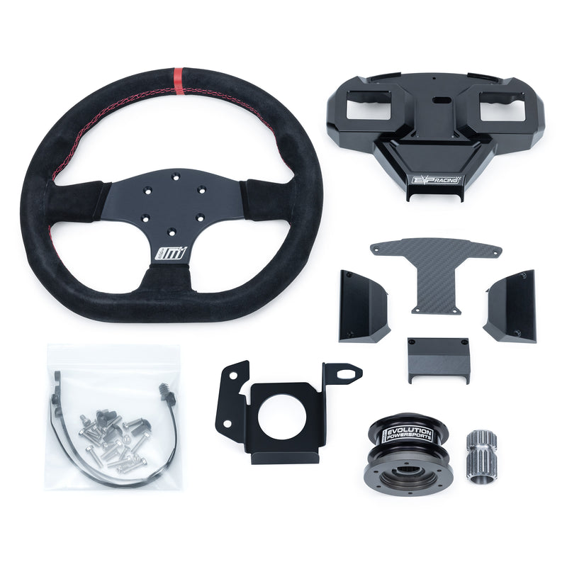 EVP.MOde Multifunction Steering Wheel & Quick-Release Hub Adapter Kit for Polaris RZR Ultimate Models — 3
