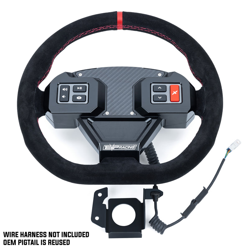 EVP.MOde Multifunction Steering Wheel & Quick-Release Hub Adapter Kit for Polaris RZR Ultimate Models — 4