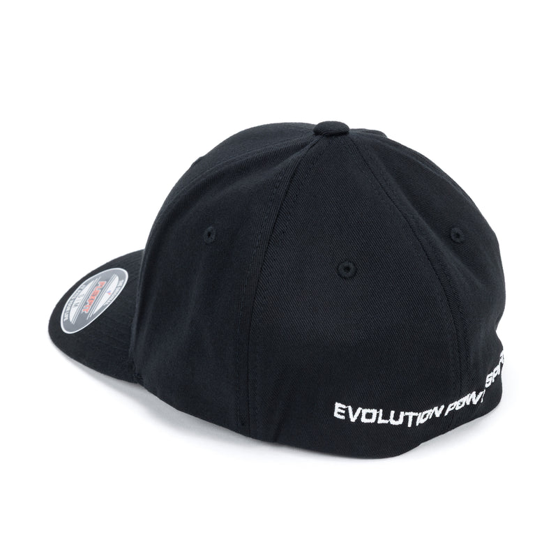 EVP Black Peek Fitted Baseball Hat — 2