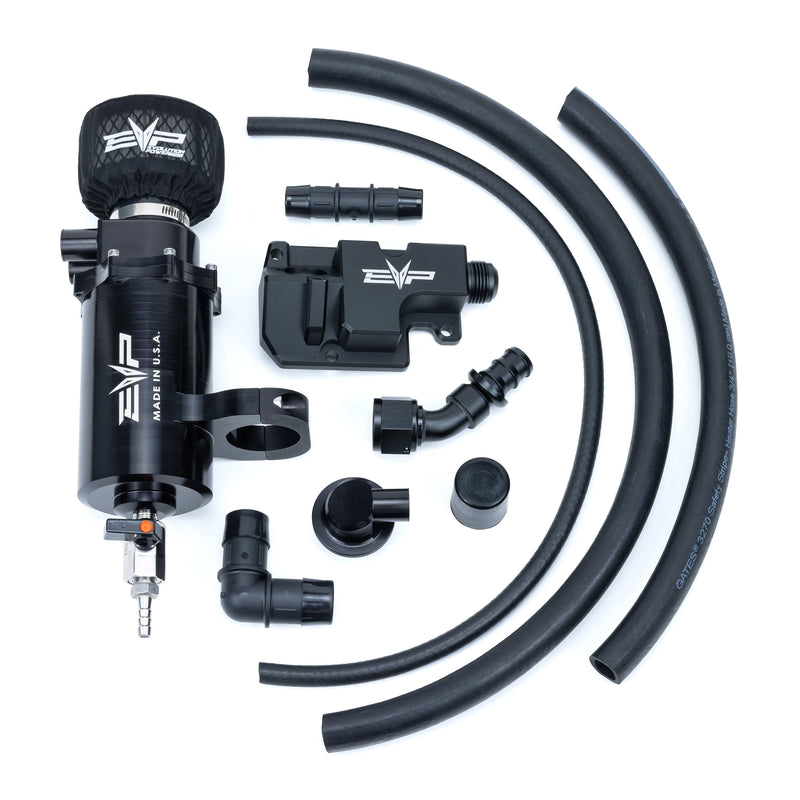 EVP Air/Oil Separator Catch Can Kit for Polaris RZR Turbo R/Pro S, Pro XP & XP Turbo/S — 2