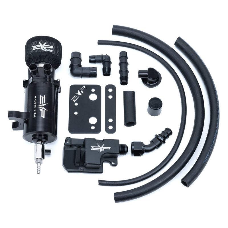 EVP Air/Oil Separator Catch Can Kit for Polaris RZR Turbo R/Pro S, Pro XP & XP Turbo/S — 4
