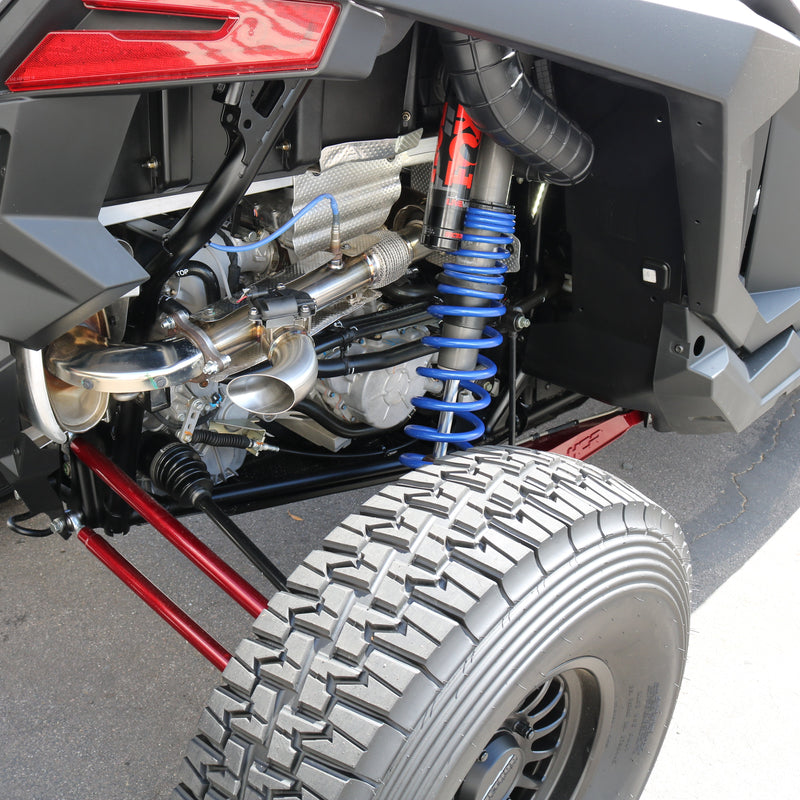 Polaris RZR XP Turbo Shocker Electric Side Dump Exhaust — 2