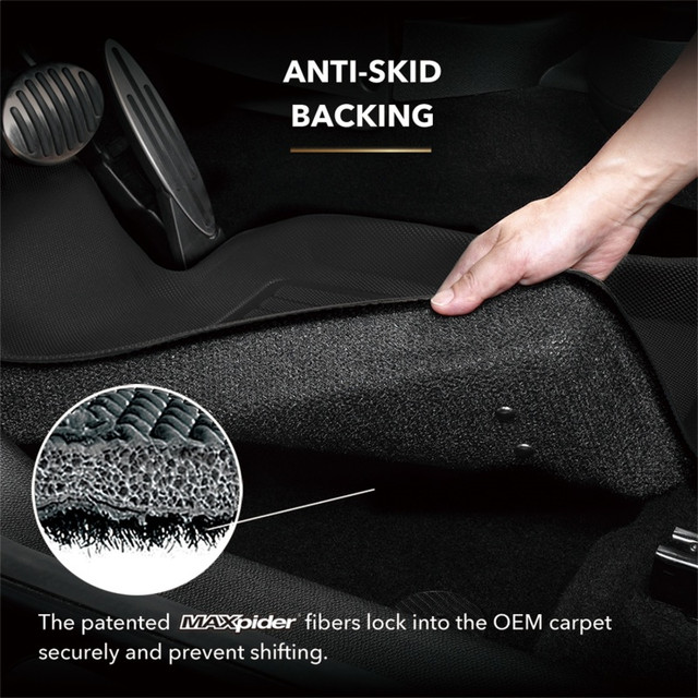 3D Maxpider 2nd Row 3 Piece Floor Liners for the GR Corolla 2023 + (Not Fit Morizo Trim) — 2
