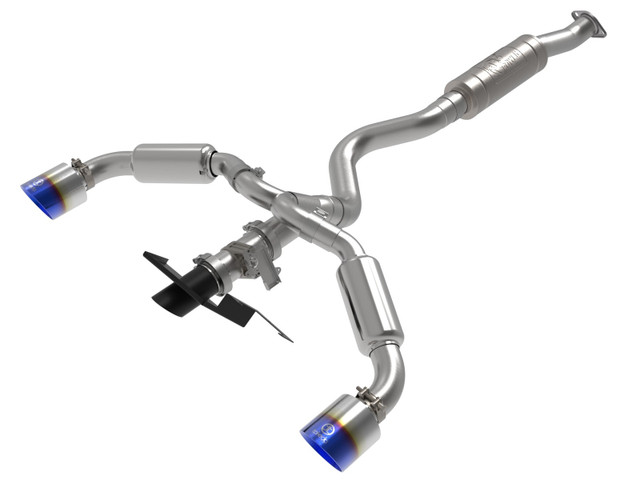 aFe Gemini XV Stainless Steel Cat-Back Exhaust for the GR Corolla 2023+ — 3