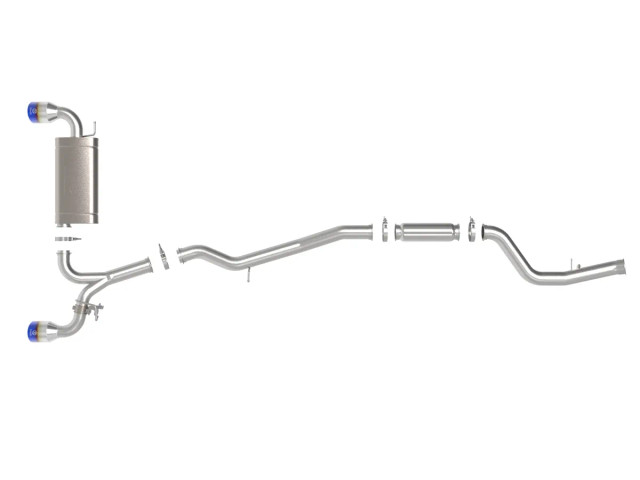 aFe Takeda 2-2/2 IN to 3 IN 304 SS Catback Exhaust for the 2.0l GR Supra 2020+ — 3