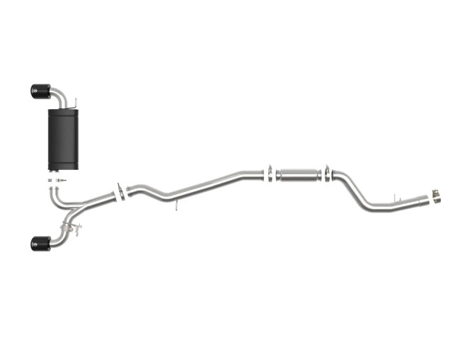 aFe Takeda 3 IN to 2-1/2 IN 304 SS Cat-Back Exhaust System for the 3.0l GR Supra 2020+ — 3