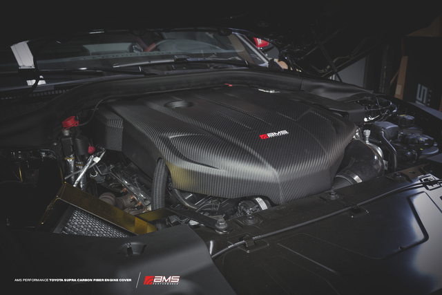 AMS Performance Carbon Fiber Engine Cover for the GR Supra 2020+ — 2
