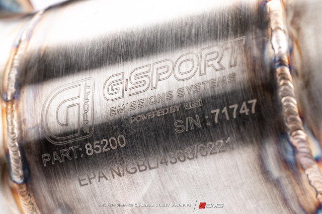 AMS Performance Street Downpipe with Gesi Catalytic Converter for the GR Supra 2020+ — 3