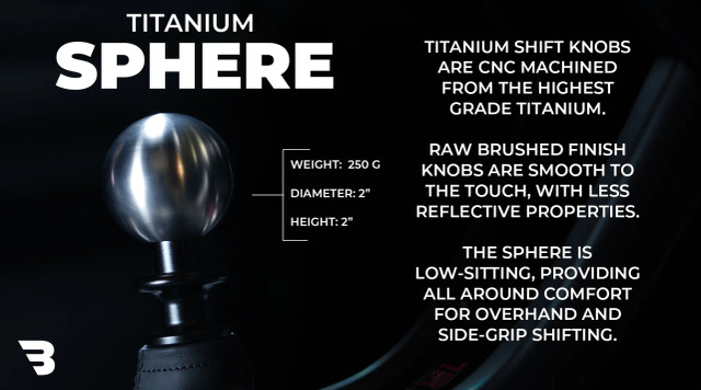 Billetworkz Titanium Shift Knob for the GR86 / BRZ 2022+ (Brushed) — 2