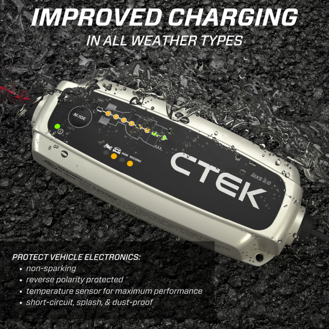 CTEK - 40-206 MXS 5.0 Fully Automatic 4.3 amp Battery Charger and Maintainer 12V — 3