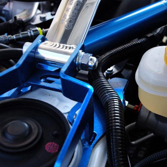Cusco Front Strut Tower Bar Type OS with Brake Cylinder Stopper (LHD) for the GR86 / BRZ 2022+