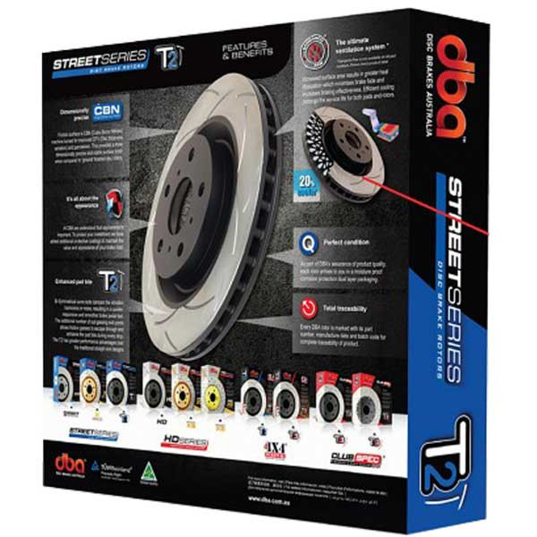 DBA T2 Street Series Slotted Brake Rotor GT86/GR86/BRZ W/ Brembo 2017+ (Rear) — 3