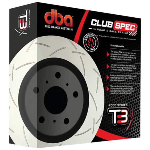 DBA T3 4000 Series Slotted Brake Rotor GT86/GR86/BRZ W/ Brembo 2017+ (Rear)