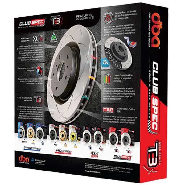 DBA T3 4000 Series Slotted Brake Rotor GT86/GR86/BRZ W/ Brembo 2017+ (Rear) — 2