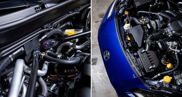 Dress Up Bolts Stage 2 Titanium Hardware Engine Bay Kit for the GR86 / BRZ 2022+ — 2