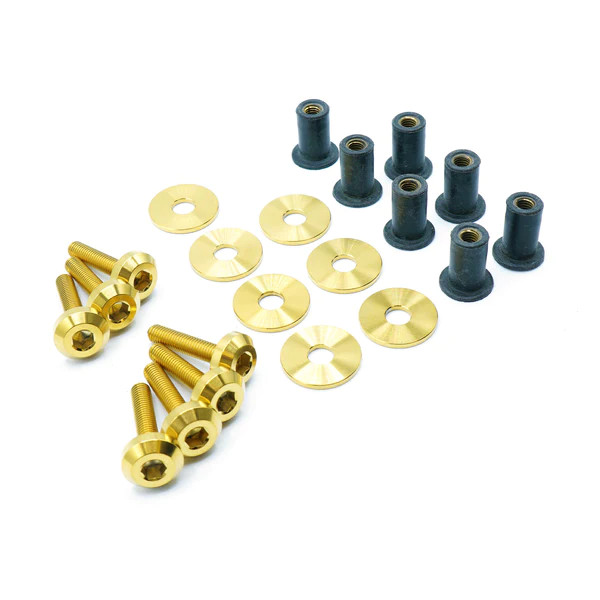 Dress Up Bolts Titanium Hardware Radiator Shroud Kit for the GR Corolla 2023+