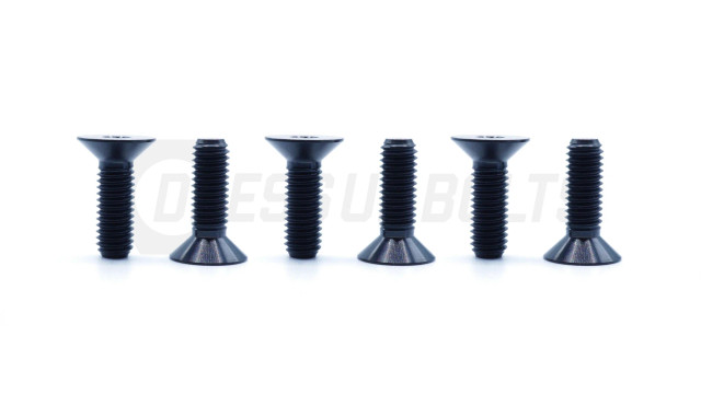 Dress Up Bolts Titanium Hardware Steering Wheel Kit - Countersunk Design
