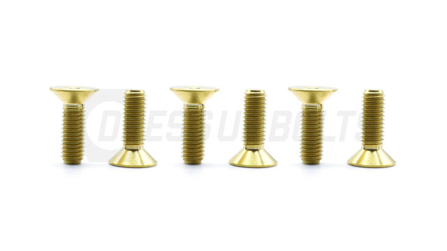 Dress Up Bolts Titanium Hardware Steering Wheel Kit - Countersunk Design — 2