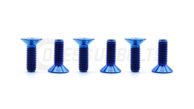 Dress Up Bolts Titanium Hardware Steering Wheel Kit - Countersunk Design — 3