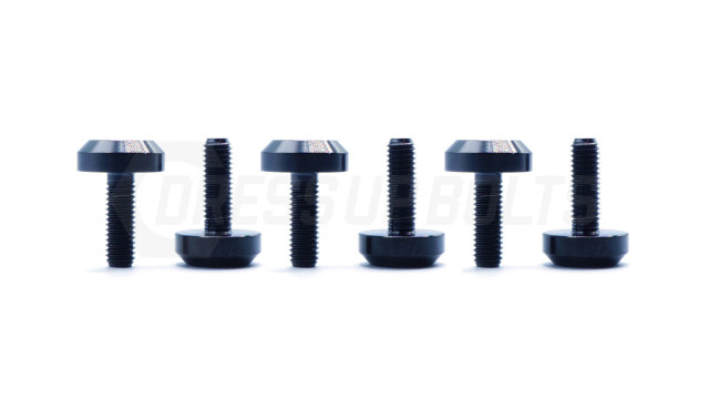 Dress Up Bolts Titanium Hardware Steering Wheel Kit - Motor Head Design — 2