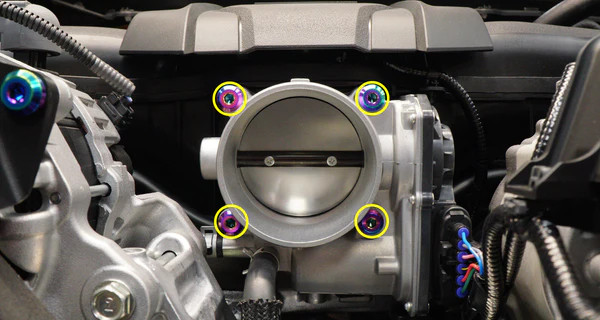 Dress Up Bolts Titanium Hardware Throttle Body Kit for the GR86 / BRZ 2022+ — 3