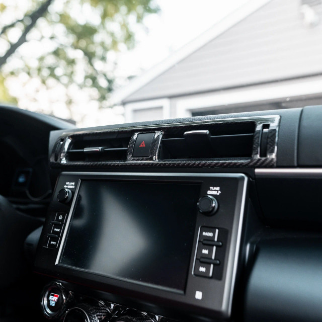 Driven.Media Carbon Fiber Center Vent Cover for the GR86 / BRZ 2022+ — 3