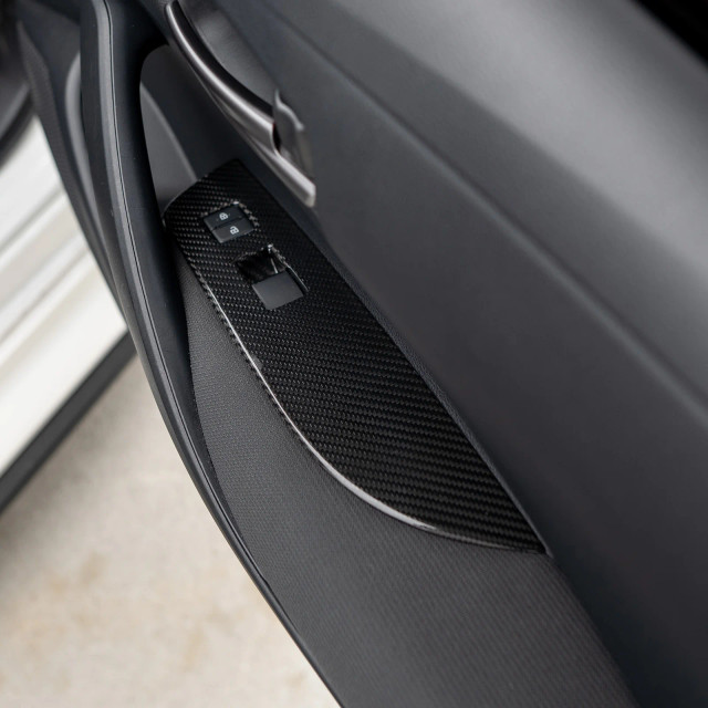 Driven.Media Carbon Fiber Front Window Switch Panels for the GR Corolla 2023+ — 3