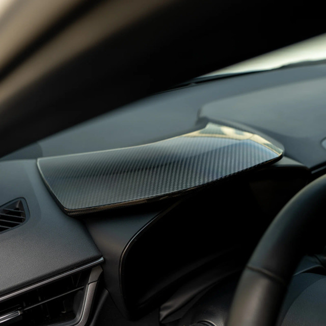 Driven.Media Carbon Fiber Gauge Hood Cover for the GR Corolla 2023+ — 3