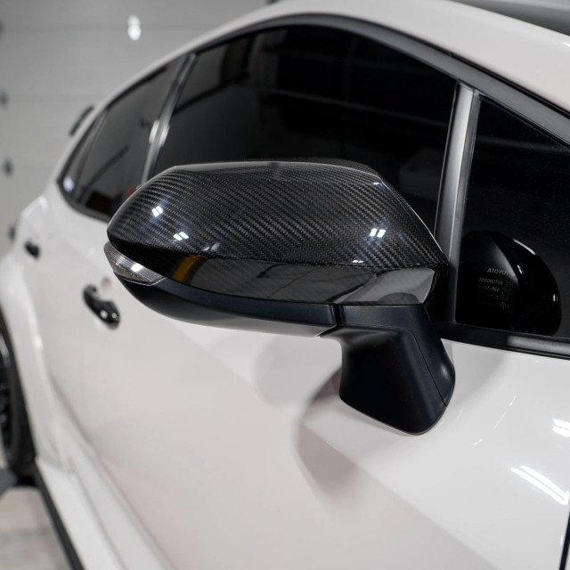 Driven.Media Carbon Fiber Mirror Covers for the GR Corolla 2023+ — 2