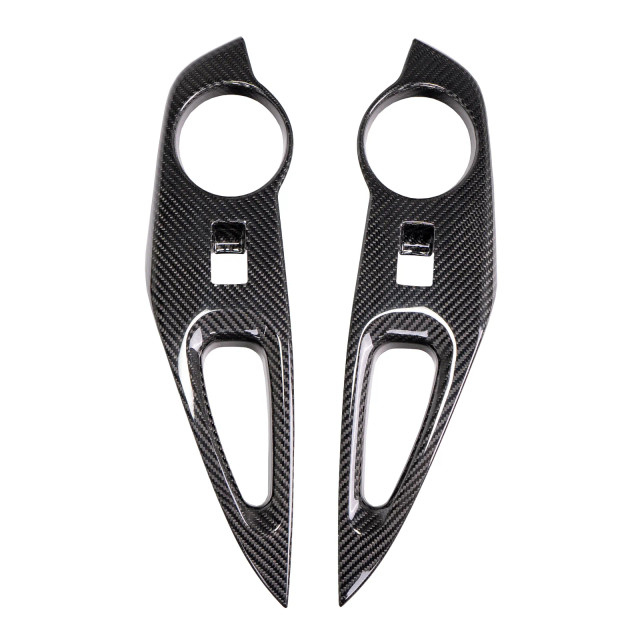 Driven.Media Carbon Fiber Rear Window Switch Panels for the GR Corolla 2023+ — 2