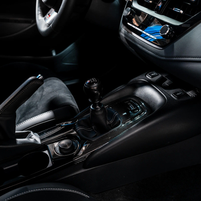 Driven.Media Carbon Fiber Shifter Trim for the GR Corolla 2023-2024 — 3