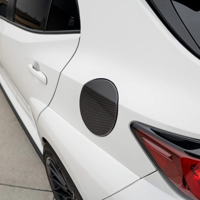 Driven.Media Carbon Fuel Door Cover for the GR Corolla 2023+ — 3