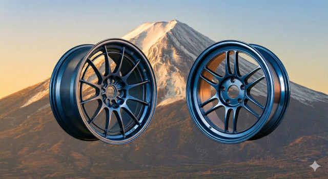 Enkei RPF1 18x9.5 5x114.3 +38 Misty Blue — 2