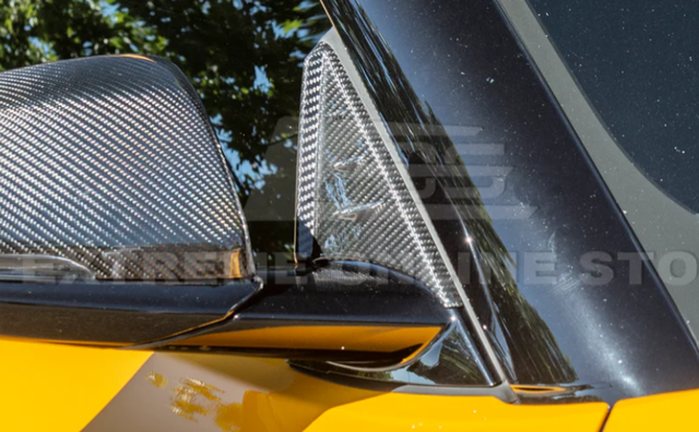 EOS Carbon Fiber Anti Wind Buffeting Deflector Covers for the GR Supra 2020+ — 3