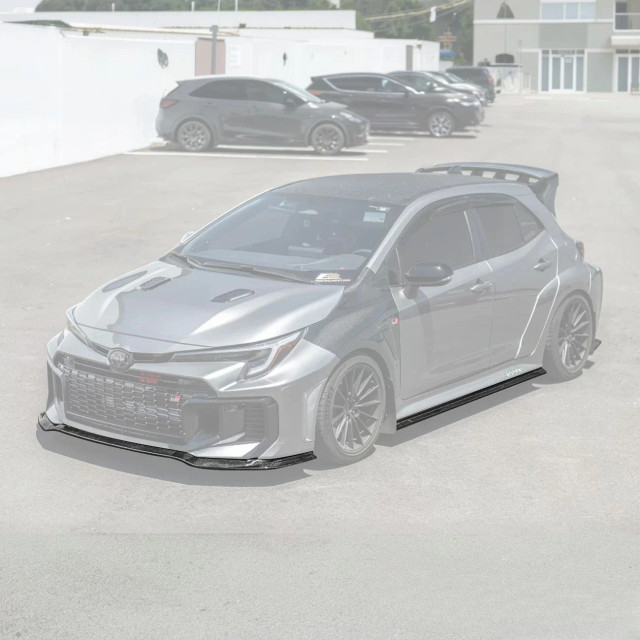 EOS Carbon Fiber Front Splitter Lip W/ Side Skirts for the GR Corolla 2025+