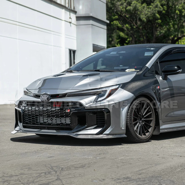 EOS Carbon Fiber Front Splitter Lip W/ Side Skirts for the GR Corolla 2025+ — 3