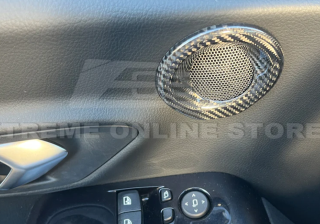 EOS Carbon Fiber Inner Door Speaker Cover for the GR Supra 2020+