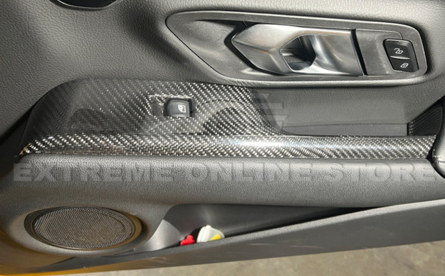 EOS Carbon Fiber Side Door Panel Cover for the GR Supra 2020+