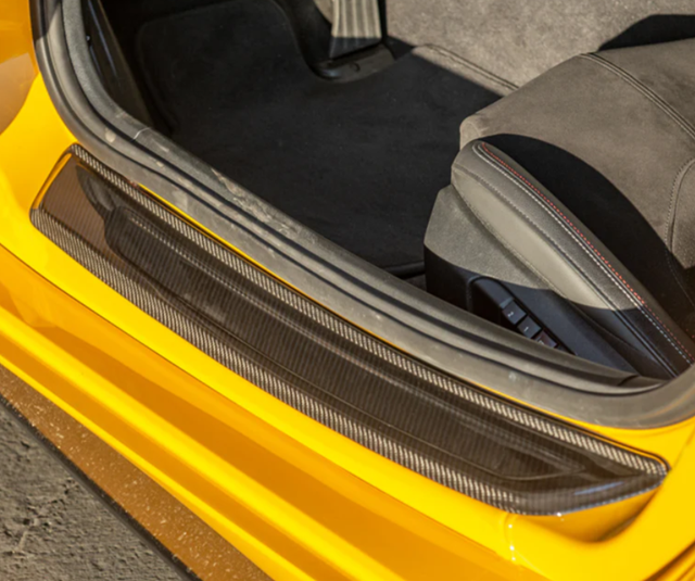 EOS Carbon Fiber Side Door Sill Plate Covers for the GR Supra 2020+ — 2