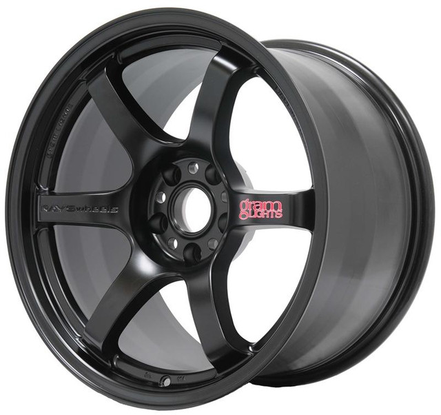 Gram Lights 57DR 18x9.5 +22 5x114.3 Semi-Gloss Black — 3