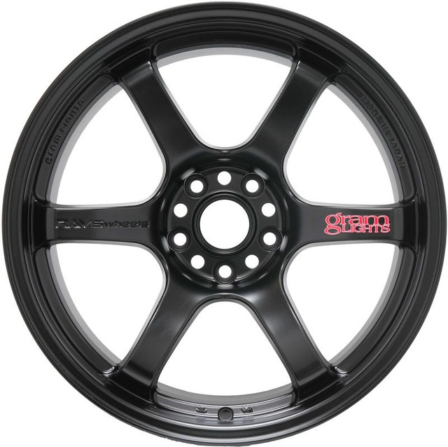 Gram Lights 57DR 18x9.5 +38 5x114 Semi Gloss Black — 2